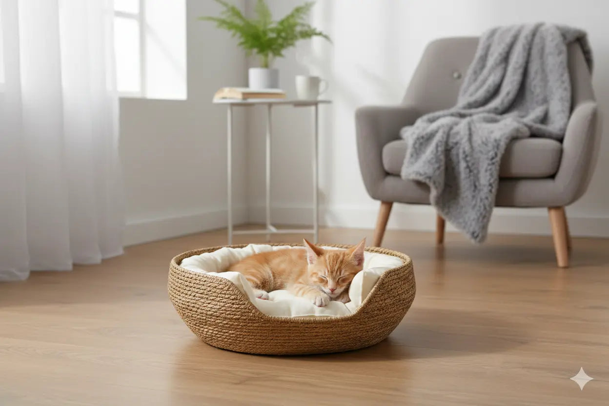 Panier Tressé Pour Chat Cat-Market