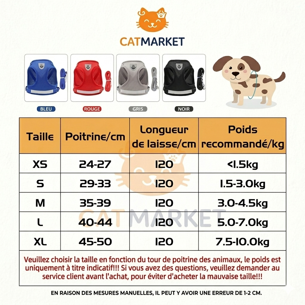 Harnais Pour Chat Cat-Market