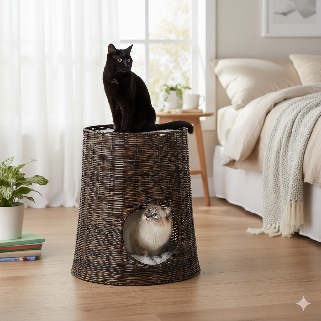 Panier "Hutte" Pour Chat Cat-Market