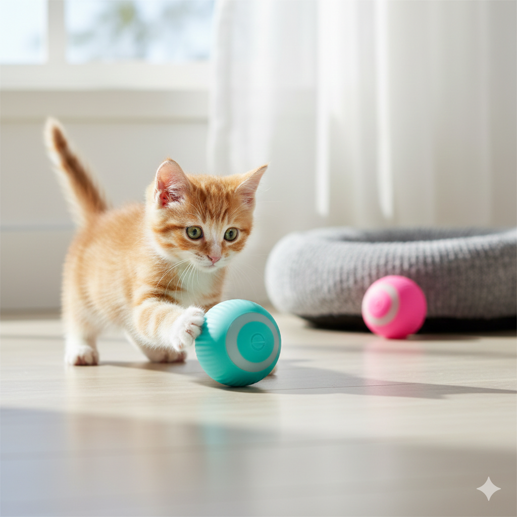 Balle interactive Pour Chat Cat-Market
