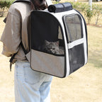 Pet Cat Backpacks Breathable Outdoor Cat Carrier Shoulder Bag for Small Dogs Cats Portable Travel Folding Backpack Pet Supplies Cat-Market
